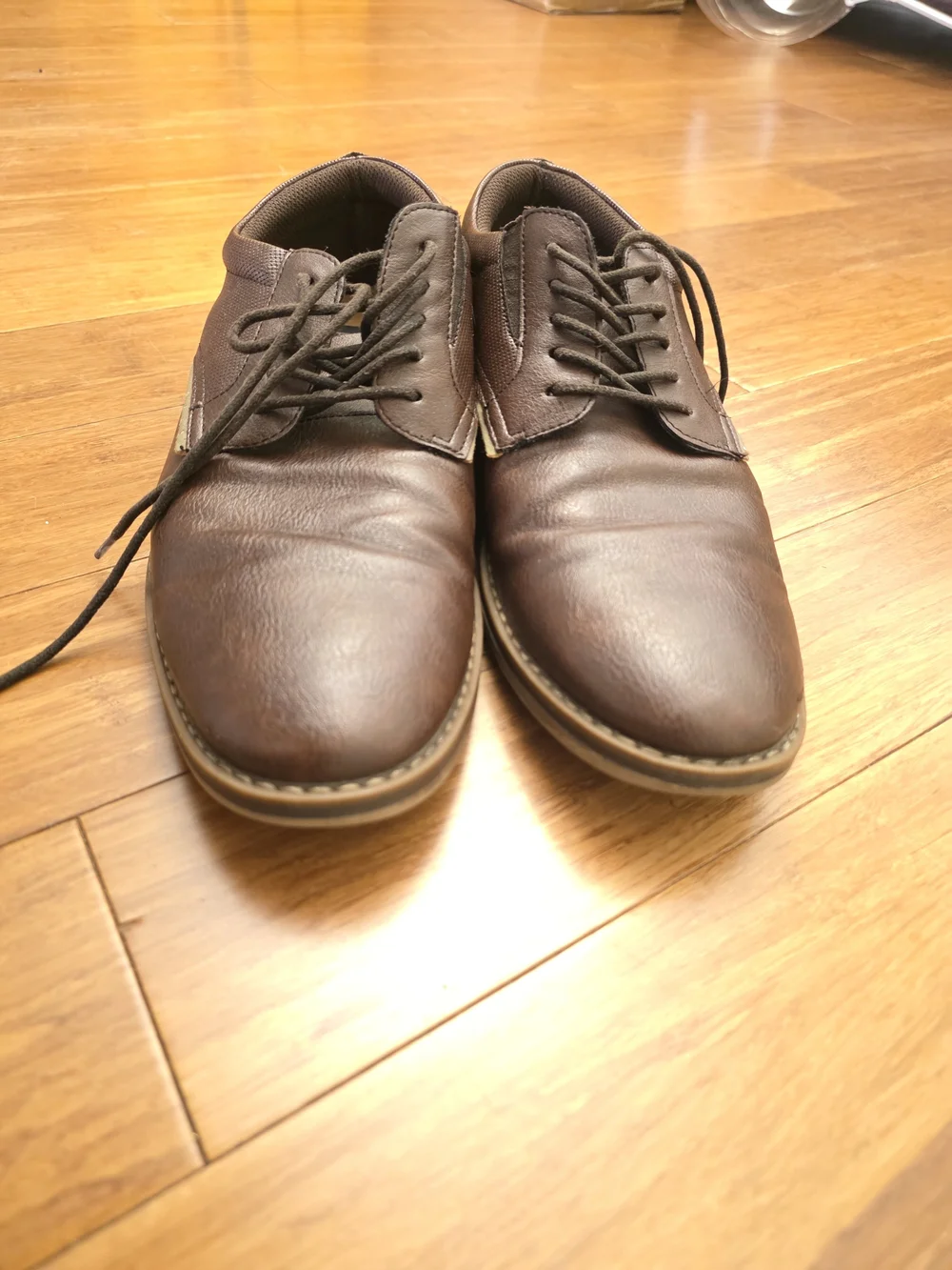 Parker & SKY  Men's Dark Brown Leather Lace-Up Oxfords